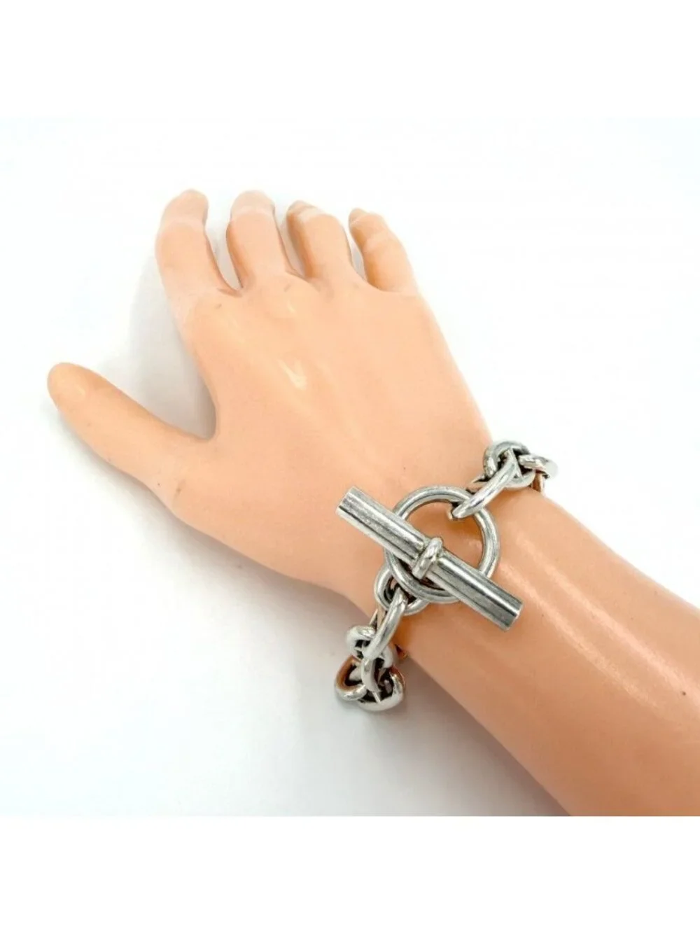 Hermes Bracelet Chaine D'ancre MM 15 Pieces Silver 925 Sterling